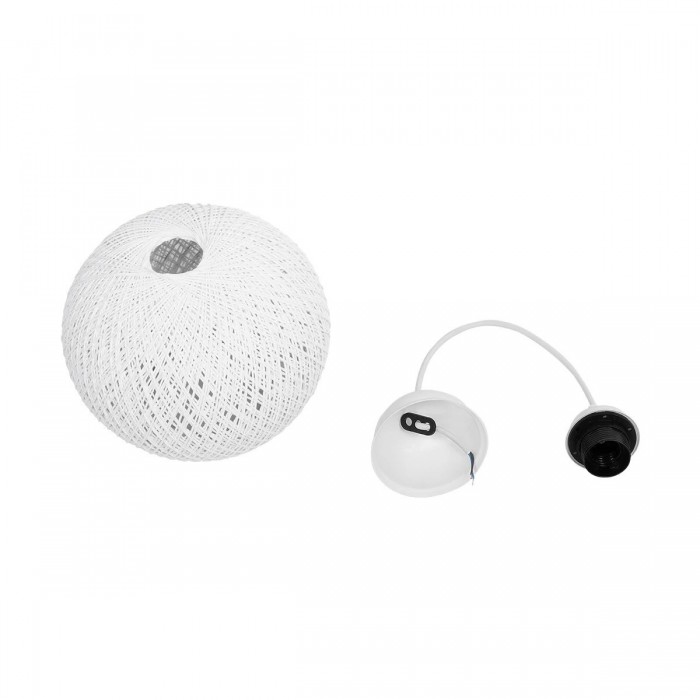 GLOBOSTAR® SOLEI 205-0009 Boho Κρεμαστό Φωτιστικό Οροφής με Ντουί 1 x E27 AC 220-240V IP20 - Λευκό - M20 x Π20 x Υ25cm GLOBOSTAR® SOLEI 205-0009 Boho Κρεμαστό Φωτιστικό Οροφής με Ντουί 1 x E27 AC 220-240V IP20 - Λευκό - M20 x Π20 x Υ25cm