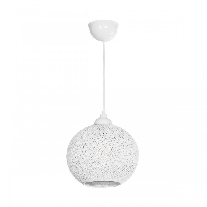 GLOBOSTAR® SOLEI 205-0009 Boho Κρεμαστό Φωτιστικό Οροφής με Ντουί 1 x E27 AC 220-240V IP20 - Λευκό - M20 x Π20 x Υ25cm GLOBOSTAR® SOLEI 205-0009 Boho Κρεμαστό Φωτιστικό Οροφής με Ντουί 1 x E27 AC 220-240V IP20 - Λευκό - M20 x Π20 x Υ25cm