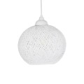 GLOBOSTAR® SOLEI 205-0009 Boho Κρεμαστό Φωτιστικό Οροφής με Ντουί 1 x E27 AC 220-240V IP20 - Λευκό - M20 x Π20 x Υ25cm GLOBOSTAR® SOLEI 205-0009 Boho Κρεμαστό Φωτιστικό Οροφής με Ντουί 1 x E27 AC 220-240V IP20 - Λευκό - M20 x Π20 x Υ25cm