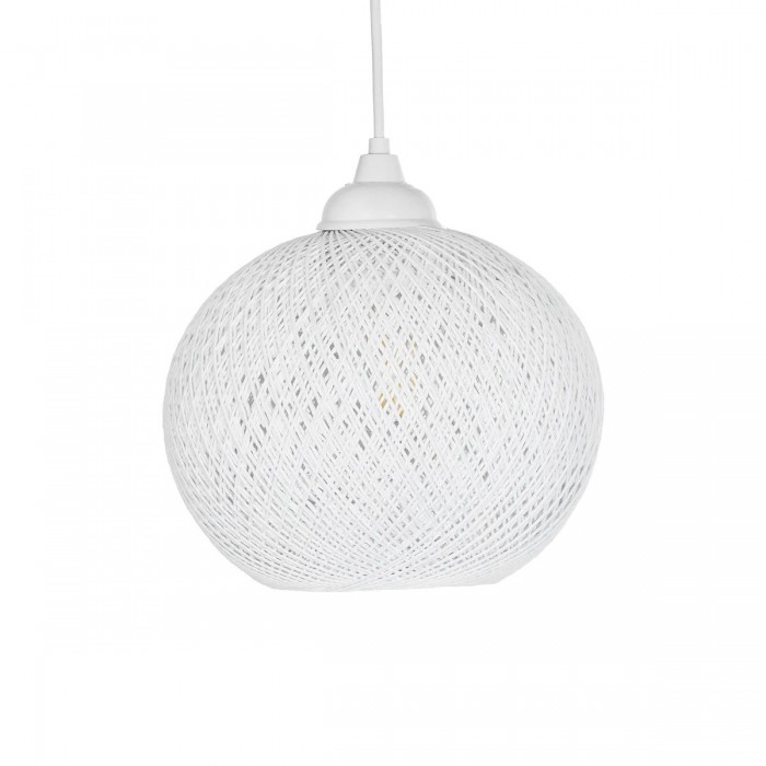 GLOBOSTAR® SOLEI 205-0009 Boho Κρεμαστό Φωτιστικό Οροφής με Ντουί 1 x E27 AC 220-240V IP20 - Λευκό - M20 x Π20 x Υ25cm GLOBOSTAR® SOLEI 205-0009 Boho Κρεμαστό Φωτιστικό Οροφής με Ντουί 1 x E27 AC 220-240V IP20 - Λευκό - M20 x Π20 x Υ25cm