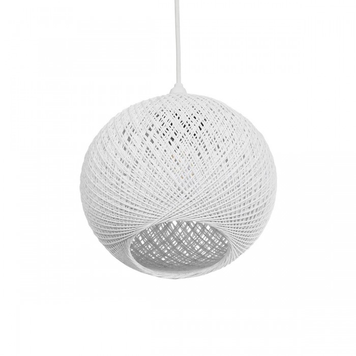 GLOBOSTAR® SOLEI 205-0009 Boho Κρεμαστό Φωτιστικό Οροφής με Ντουί 1 x E27 AC 220-240V IP20 - Λευκό - M20 x Π20 x Υ25cm GLOBOSTAR® SOLEI 205-0009 Boho Κρεμαστό Φωτιστικό Οροφής με Ντουί 1 x E27 AC 220-240V IP20 - Λευκό - M20 x Π20 x Υ25cm