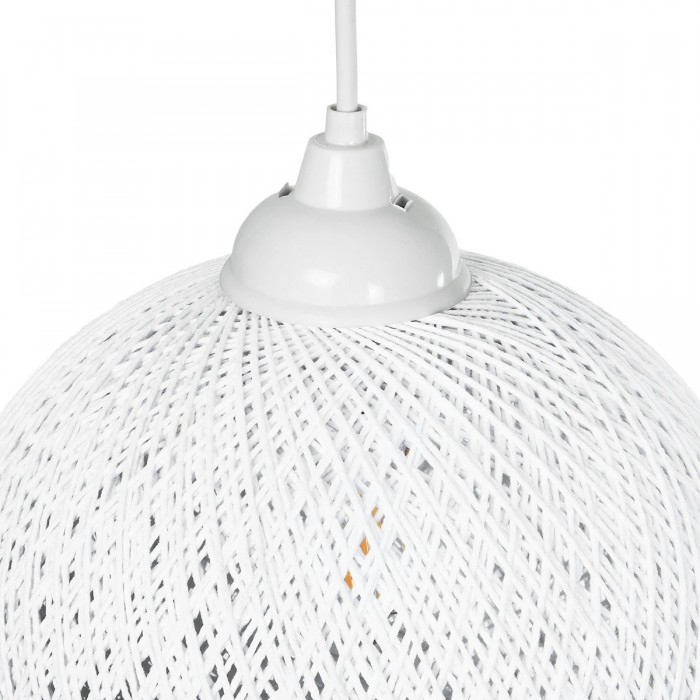 GLOBOSTAR® SOLEI 205-0009 Boho Κρεμαστό Φωτιστικό Οροφής με Ντουί 1 x E27 AC 220-240V IP20 - Λευκό - M20 x Π20 x Υ25cm GLOBOSTAR® SOLEI 205-0009 Boho Κρεμαστό Φωτιστικό Οροφής με Ντουί 1 x E27 AC 220-240V IP20 - Λευκό - M20 x Π20 x Υ25cm