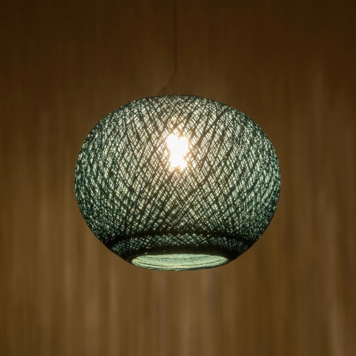 GLOBOSTAR® SOLEI 205-0011 Boho Κρεμαστό Φωτιστικό Οροφής με Ντουί 1 x E27 AC 220-240V IP20 - Τιρκουάζ - M30 x Π30 x Υ26cm GLOBOSTAR® SOLEI 205-0011 Boho Κρεμαστό Φωτιστικό Οροφής με Ντουί 1 x E27 AC 220-240V IP20 - Τιρκουάζ - M30 x Π30 x Υ26cm