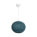 GLOBOSTAR® SOLEI 205-0011 Boho Κρεμαστό Φωτιστικό Οροφής με Ντουί 1 x E27 AC 220-240V IP20 - Τιρκουάζ - M30 x Π30 x Υ26cm GLOBOSTAR® SOLEI 205-0011 Boho Κρεμαστό Φωτιστικό Οροφής με Ντουί 1 x E27 AC 220-240V IP20 - Τιρκουάζ - M30 x Π30 x Υ26cm
