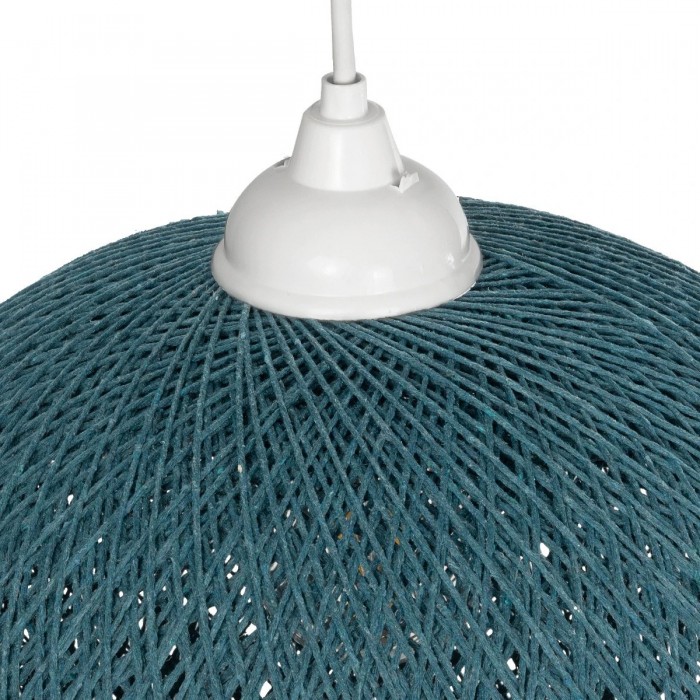 GLOBOSTAR® SOLEI 205-0011 Boho Κρεμαστό Φωτιστικό Οροφής με Ντουί 1 x E27 AC 220-240V IP20 - Τιρκουάζ - M30 x Π30 x Υ26cm GLOBOSTAR® SOLEI 205-0011 Boho Κρεμαστό Φωτιστικό Οροφής με Ντουί 1 x E27 AC 220-240V IP20 - Τιρκουάζ - M30 x Π30 x Υ26cm