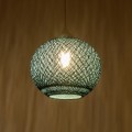 GLOBOSTAR® SOLEI 205-0012 Boho Κρεμαστό Φωτιστικό Οροφής με Ντουί 1 x E27 AC 220-240V IP20 - Τιρκουάζ - M20 x Π20 x Υ25cm GLOBOSTAR® SOLEI 205-0012 Boho Κρεμαστό Φωτιστικό Οροφής με Ντουί 1 x E27 AC 220-240V IP20 - Τιρκουάζ - M20 x Π20 x Υ25cm