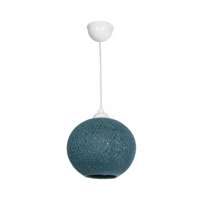 GLOBOSTAR® SOLEI 205-0012 Boho Κρεμαστό Φωτιστικό Οροφής με Ντουί 1 x E27 AC 220-240V IP20 - Τιρκουάζ - M20 x Π20 x Υ25cm GLOBOSTAR® SOLEI 205-0012 Boho Κρεμαστό Φωτιστικό Οροφής με Ντουί 1 x E27 AC 220-240V IP20 - Τιρκουάζ - M20 x Π20 x Υ25cm