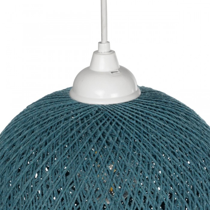 GLOBOSTAR® SOLEI 205-0012 Boho Κρεμαστό Φωτιστικό Οροφής με Ντουί 1 x E27 AC 220-240V IP20 - Τιρκουάζ - M20 x Π20 x Υ25cm GLOBOSTAR® SOLEI 205-0012 Boho Κρεμαστό Φωτιστικό Οροφής με Ντουί 1 x E27 AC 220-240V IP20 - Τιρκουάζ - M20 x Π20 x Υ25cm