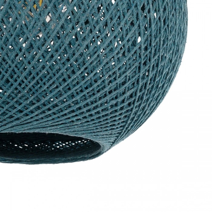 GLOBOSTAR® SOLEI 205-0012 Boho Κρεμαστό Φωτιστικό Οροφής με Ντουί 1 x E27 AC 220-240V IP20 - Τιρκουάζ - M20 x Π20 x Υ25cm GLOBOSTAR® SOLEI 205-0012 Boho Κρεμαστό Φωτιστικό Οροφής με Ντουί 1 x E27 AC 220-240V IP20 - Τιρκουάζ - M20 x Π20 x Υ25cm