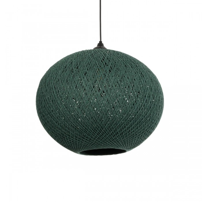 GLOBOSTAR® SOLEI 205-0013 Boho Κρεμαστό Φωτιστικό Οροφής με Ντουί 1 x E27 AC 220-240V IP20 - Πράσινο - M40 x Π40 x Υ36cm