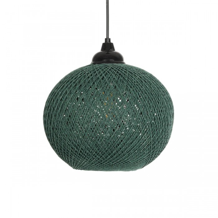 GLOBOSTAR® SOLEI 205-0015 Boho Κρεμαστό Φωτιστικό Οροφής με Ντουί 1 x E27 AC 220-240V IP20 - Πράσινο - M20 x Π20 x Υ25cm GLOBOSTAR® SOLEI 205-0015 Boho Κρεμαστό Φωτιστικό Οροφής με Ντουί 1 x E27 AC 220-240V IP20 - Πράσινο - M20 x Π20 x Υ25cm