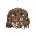 GLOBOSTAR® TONA 205-0016 Boho Κρεμαστό Φωτιστικό Οροφής με Ντουί 1 x E27 AC 220-240V IP20 - Καφέ- M40 x Π40 x Υ38cm GLOBOSTAR® TONA 205-0016 Boho Κρεμαστό Φωτιστικό Οροφής με Ντουί 1 x E27 AC 220-240V IP20 - Καφέ- M40 x Π40 x Υ38cm
