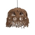 GLOBOSTAR® TONA 205-0016 Boho Κρεμαστό Φωτιστικό Οροφής με Ντουί 1 x E27 AC 220-240V IP20 - Καφέ- M40 x Π40 x Υ38cm GLOBOSTAR® TONA 205-0016 Boho Κρεμαστό Φωτιστικό Οροφής με Ντουί 1 x E27 AC 220-240V IP20 - Καφέ- M40 x Π40 x Υ38cm