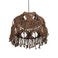 GLOBOSTAR® TONA 205-0016 Boho Κρεμαστό Φωτιστικό Οροφής με Ντουί 1 x E27 AC 220-240V IP20 - Καφέ- M40 x Π40 x Υ38cm GLOBOSTAR® TONA 205-0016 Boho Κρεμαστό Φωτιστικό Οροφής με Ντουί 1 x E27 AC 220-240V IP20 - Καφέ- M40 x Π40 x Υ38cm