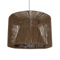 GLOBOSTAR® ZYLINDER 205-0023 Boho Κρεμαστό Φωτιστικό Οροφής με Ντουί 1 x E27 AC 220-240V IP20 - Καφέ - M80 x Π80 x Υ51cm GLOBOSTAR® ZYLINDER 205-0023 Boho Κρεμαστό Φωτιστικό Οροφής με Ντουί 1 x E27 AC 220-240V IP20 - Καφέ - M80 x Π80 x Υ51cm