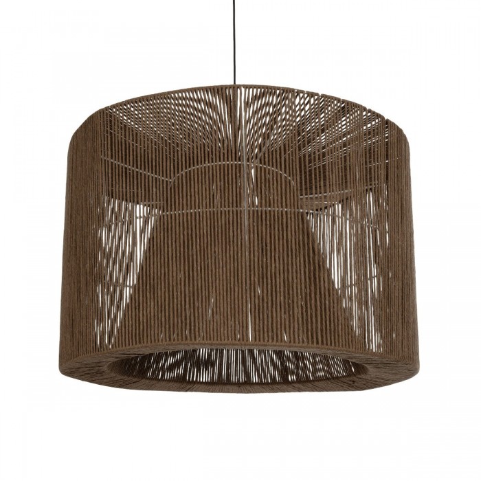 GLOBOSTAR® ZYLINDER 205-0023 Boho Κρεμαστό Φωτιστικό Οροφής με Ντουί 1 x E27 AC 220-240V IP20 - Καφέ - M80 x Π80 x Υ51cm GLOBOSTAR® ZYLINDER 205-0023 Boho Κρεμαστό Φωτιστικό Οροφής με Ντουί 1 x E27 AC 220-240V IP20 - Καφέ - M80 x Π80 x Υ51cm