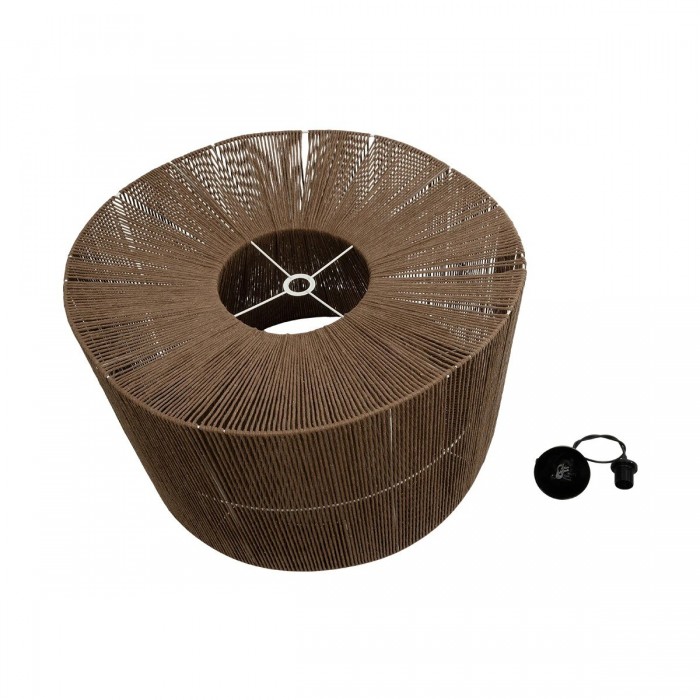 GLOBOSTAR® ZYLINDER 205-0023 Boho Κρεμαστό Φωτιστικό Οροφής με Ντουί 1 x E27 AC 220-240V IP20 - Καφέ - M80 x Π80 x Υ51cm GLOBOSTAR® ZYLINDER 205-0023 Boho Κρεμαστό Φωτιστικό Οροφής με Ντουί 1 x E27 AC 220-240V IP20 - Καφέ - M80 x Π80 x Υ51cm