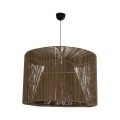 GLOBOSTAR® ZYLINDER 205-0023 Boho Κρεμαστό Φωτιστικό Οροφής με Ντουί 1 x E27 AC 220-240V IP20 - Καφέ - M80 x Π80 x Υ51cm GLOBOSTAR® ZYLINDER 205-0023 Boho Κρεμαστό Φωτιστικό Οροφής με Ντουί 1 x E27 AC 220-240V IP20 - Καφέ - M80 x Π80 x Υ51cm