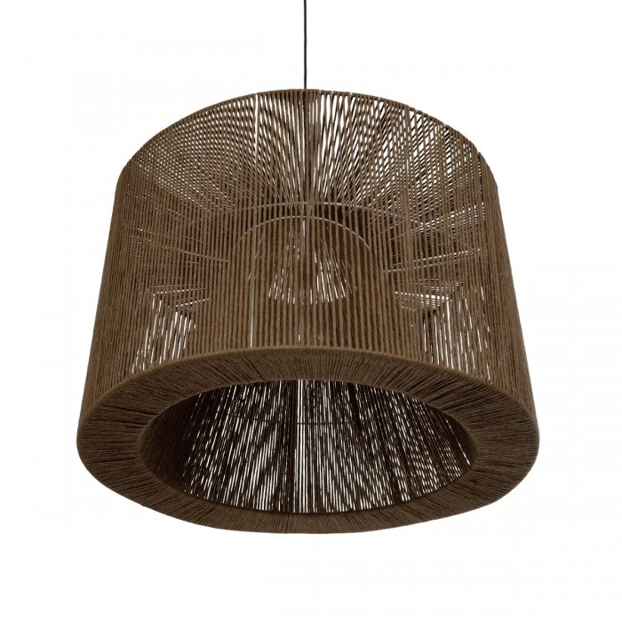 GLOBOSTAR® ZYLINDER 205-0023 Boho Κρεμαστό Φωτιστικό Οροφής με Ντουί 1 x E27 AC 220-240V IP20 - Καφέ - M80 x Π80 x Υ51cm GLOBOSTAR® ZYLINDER 205-0023 Boho Κρεμαστό Φωτιστικό Οροφής με Ντουί 1 x E27 AC 220-240V IP20 - Καφέ - M80 x Π80 x Υ51cm