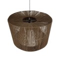 GLOBOSTAR® ZYLINDER 205-0023 Boho Κρεμαστό Φωτιστικό Οροφής με Ντουί 1 x E27 AC 220-240V IP20 - Καφέ - M80 x Π80 x Υ51cm GLOBOSTAR® ZYLINDER 205-0023 Boho Κρεμαστό Φωτιστικό Οροφής με Ντουί 1 x E27 AC 220-240V IP20 - Καφέ - M80 x Π80 x Υ51cm