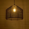 GLOBOSTAR® VORK 205-0027 Boho Κρεμαστό Φωτιστικό Οροφής με Ντουί 1 x E27 AC 220-240V IP20 - Μαύρο - M40 x Π40 x Υ36cm GLOBOSTAR® VORK 205-0027 Boho Κρεμαστό Φωτιστικό Οροφής με Ντουί 1 x E27 AC 220-240V IP20 - Μαύρο - M40 x Π40 x Υ36cm