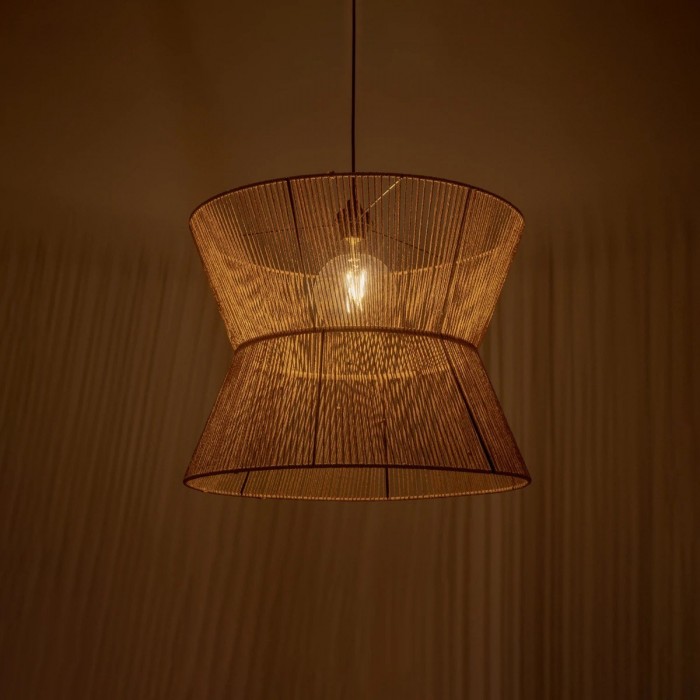 GLOBOSTAR® UPCONE 205-0056 Boho Κρεμαστό Φωτιστικό Οροφής με Ντουί 1 x E27 AC 220-240V IP20 - Μπεζ - M50 x Π50 x Υ43cm GLOBOSTAR® UPCONE 205-0056 Boho Κρεμαστό Φωτιστικό Οροφής με Ντουί 1 x E27 AC 220-240V IP20 - Μπεζ - M50 x Π50 x Υ43cm