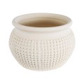 GloboStar® Artificial Garden MORELIA 20510 Διακοσμητικό Κεραμικό Κασπώ Γλάστρα - Flower Pot Μπεζ Φ19 x Υ13cm GloboStar® Artificial Garden MORELIA 20510 Διακοσμητικό Κεραμικό Κασπώ Γλάστρα - Flower Pot Μπεζ Φ19 x Υ13cm