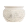 GloboStar® Artificial Garden MORELIA 20510 Διακοσμητικό Κεραμικό Κασπώ Γλάστρα - Flower Pot Μπεζ Φ19 x Υ13cm GloboStar® Artificial Garden MORELIA 20510 Διακοσμητικό Κεραμικό Κασπώ Γλάστρα - Flower Pot Μπεζ Φ19 x Υ13cm