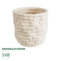 GloboStar® Artificial Garden UBUD 20512 Διακοσμητικό Κεραμικό Κασπώ Γλάστρα - Flower Pot Λευκό Φ15.5 x Υ15cm GloboStar® Artificial Garden UBUD 20512 Διακοσμητικό Κεραμικό Κασπώ Γλάστρα - Flower Pot Λευκό Φ15.5 x Υ15cm
