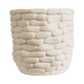 GloboStar® Artificial Garden UBUD 20512 Διακοσμητικό Κεραμικό Κασπώ Γλάστρα - Flower Pot Λευκό Φ15.5 x Υ15cm GloboStar® Artificial Garden UBUD 20512 Διακοσμητικό Κεραμικό Κασπώ Γλάστρα - Flower Pot Λευκό Φ15.5 x Υ15cm