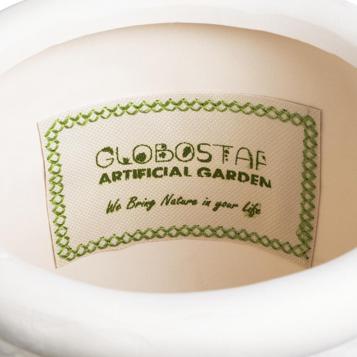 GloboStar® Artificial Garden YUKATAN 20513 Διακοσμητικό Κεραμικό Κασπώ Γλάστρα - Flower Pot Μπεζ Φ16 x Υ17.5cm GloboStar® Artificial Garden YUKATAN 20513 Διακοσμητικό Κεραμικό Κασπώ Γλάστρα - Flower Pot Μπεζ Φ16 x Υ17.5cm