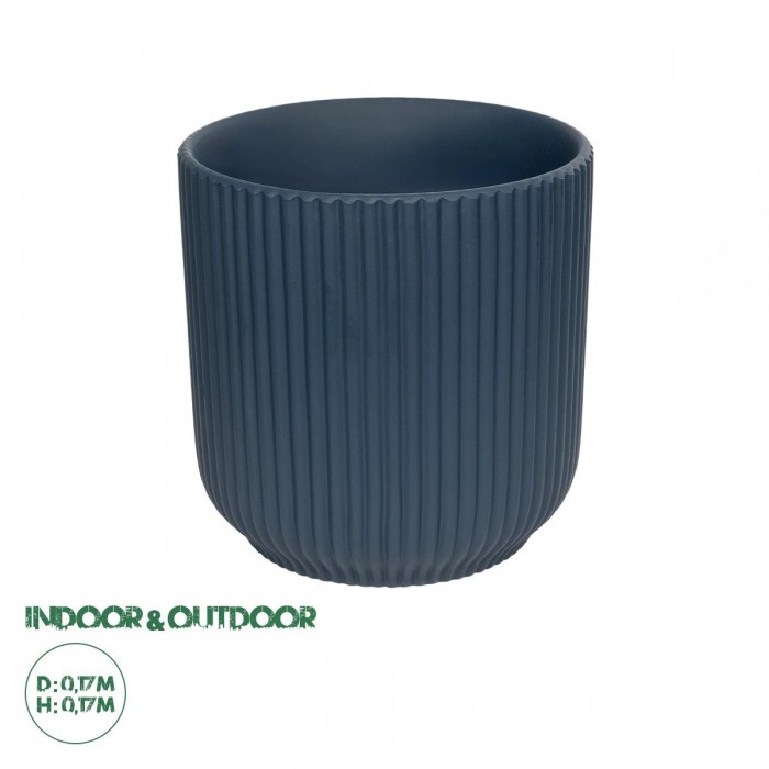 GloboStar® Artificial Garden ULUWATU 20520 Διακοσμητική Κεραμική Γλάστρα Μπλέ Π17 x M17 x Υ17 GloboStar® Artificial Garden ULUWATU 20520 Διακοσμητική Κεραμική Γλάστρα Μπλέ Π17 x M17 x Υ17