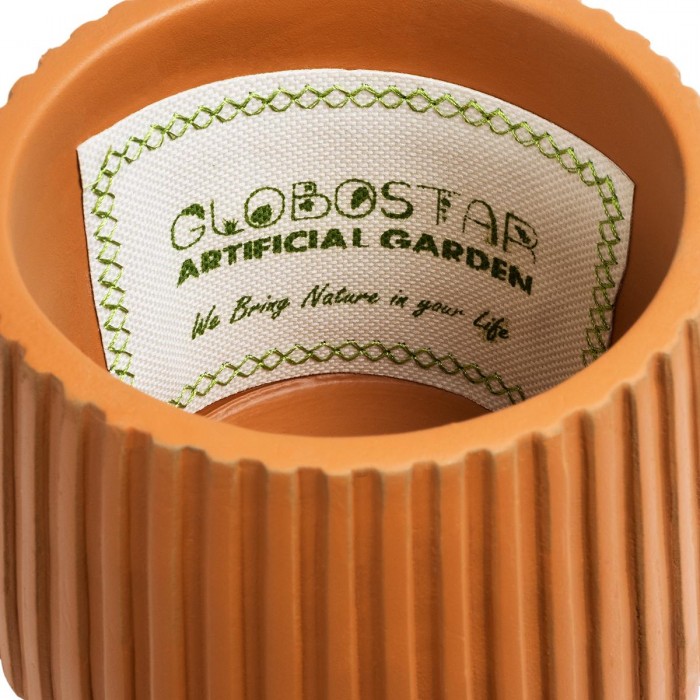 GloboStar® Artificial Garden ZANZIBAR 20539 Διακοσμητικό Κεραμικό Κασπώ Γλάστρα - Flower Pot Κεραμιδί Φ11.5 x Υ9.5cm GloboStar® Artificial Garden ZANZIBAR 20539 Διακοσμητικό Κεραμικό Κασπώ Γλάστρα - Flower Pot Κεραμιδί Φ11.5 x Υ9.5cm