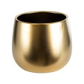 GloboStar® Artificial Garden SIDNEY 20548 Διακοσμητικό Κεραμικό Κασπώ Γλάστρα - Flower Pot Χρυσό Φ16 x Υ13cm GloboStar® Artificial Garden SIDNEY 20548 Διακοσμητικό Κεραμικό Κασπώ Γλάστρα - Flower Pot Χρυσό Φ16 x Υ13cm