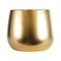 GloboStar® Artificial Garden SIDNEY 20548 Διακοσμητικό Κεραμικό Κασπώ Γλάστρα - Flower Pot Χρυσό Φ16 x Υ13cm GloboStar® Artificial Garden SIDNEY 20548 Διακοσμητικό Κεραμικό Κασπώ Γλάστρα - Flower Pot Χρυσό Φ16 x Υ13cm