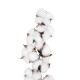 GloboStar® Artificial Garden COTTON BRANCH 20559 Τεχνητό Διακοσμητικό Κλαδί βαμβάκι Y55cm