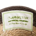 GloboStar® Artificial Garden LEFKADA 20574 Διακοσμητικό Πλεκτό Κασπώ Γλάστρα - Flower Pot Μπεζ με Καφέ Φ18 x Υ15cm GloboStar® Artificial Garden LEFKADA 20574 Διακοσμητικό Πλεκτό Κασπώ Γλάστρα - Flower Pot Μπεζ με Καφέ Φ18 x Υ15cm
