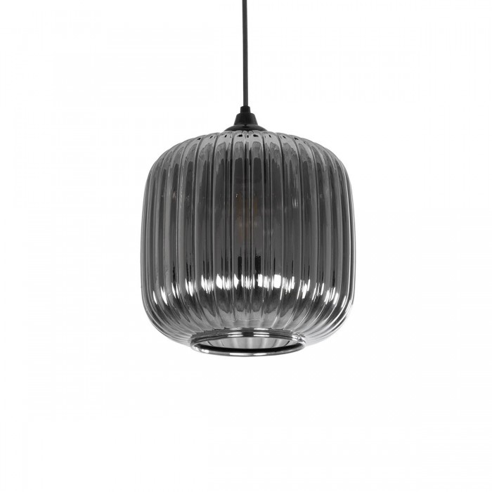 GLOBOSTAR® MELONI 206-0014 Μοντέρνο Κρεμαστό Φωτιστικό Οροφής με Ντουί 1 x E27 AC 220-240V IP20 - Μαύρο Φιμέ - Μ20 x Π20 x Υ24cm GLOBOSTAR® MELONI 206-0014 Μοντέρνο Κρεμαστό Φωτιστικό Οροφής με Ντουί 1 x E27 AC 220-240V IP20 - Μαύρο Φιμέ - Μ20 x Π20 x Υ24cm