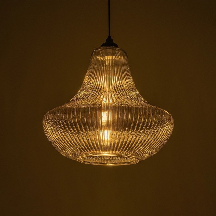 GLOBOSTAR® VERRE 206-0021 Μοντέρνο Κρεμαστό Φωτιστικό Οροφής με Ντουί 1 x E27 AC 220-240V IP20 - Μαύρο Φιμέ - Μ38 x Π38 x Υ34cm GLOBOSTAR® VERRE 206-0021 Μοντέρνο Κρεμαστό Φωτιστικό Οροφής με Ντουί 1 x E27 AC 220-240V IP20 - Μαύρο Φιμέ - Μ38 x Π38 x Υ34cm