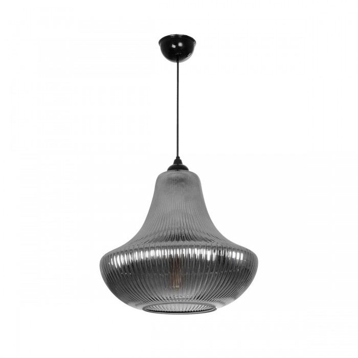 GLOBOSTAR® VERRE 206-0021 Μοντέρνο Κρεμαστό Φωτιστικό Οροφής με Ντουί 1 x E27 AC 220-240V IP20 - Μαύρο Φιμέ - Μ38 x Π38 x Υ34cm GLOBOSTAR® VERRE 206-0021 Μοντέρνο Κρεμαστό Φωτιστικό Οροφής με Ντουί 1 x E27 AC 220-240V IP20 - Μαύρο Φιμέ - Μ38 x Π38 x Υ34cm