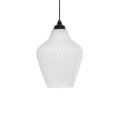 GLOBOSTAR® SKLO 206-0023 Μοντέρνο Κρεμαστό Φωτιστικό Οροφής με Ντουί 1 x E27 AC 220-240V IP20 - Λευκό - Μ22 x Π22 x Υ31cm GLOBOSTAR® SKLO 206-0023 Μοντέρνο Κρεμαστό Φωτιστικό Οροφής με Ντουί 1 x E27 AC 220-240V IP20 - Λευκό - Μ22 x Π22 x Υ31cm