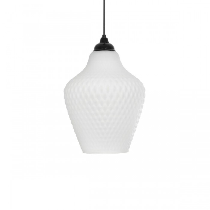 GLOBOSTAR® SKLO 206-0023 Μοντέρνο Κρεμαστό Φωτιστικό Οροφής με Ντουί 1 x E27 AC 220-240V IP20 - Λευκό - Μ22 x Π22 x Υ31cm GLOBOSTAR® SKLO 206-0023 Μοντέρνο Κρεμαστό Φωτιστικό Οροφής με Ντουί 1 x E27 AC 220-240V IP20 - Λευκό - Μ22 x Π22 x Υ31cm