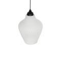 GLOBOSTAR® SKLO 206-0023 Μοντέρνο Κρεμαστό Φωτιστικό Οροφής με Ντουί 1 x E27 AC 220-240V IP20 - Λευκό - Μ22 x Π22 x Υ31cm GLOBOSTAR® SKLO 206-0023 Μοντέρνο Κρεμαστό Φωτιστικό Οροφής με Ντουί 1 x E27 AC 220-240V IP20 - Λευκό - Μ22 x Π22 x Υ31cm