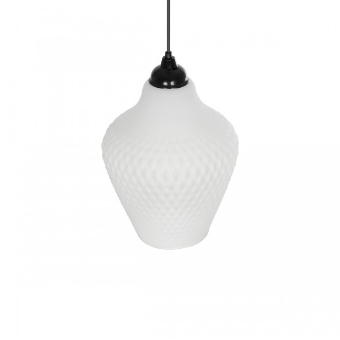 GLOBOSTAR® SKLO 206-0023 Μοντέρνο Κρεμαστό Φωτιστικό Οροφής με Ντουί 1 x E27 AC 220-240V IP20 - Λευκό - Μ22 x Π22 x Υ31cm GLOBOSTAR® SKLO 206-0023 Μοντέρνο Κρεμαστό Φωτιστικό Οροφής με Ντουί 1 x E27 AC 220-240V IP20 - Λευκό - Μ22 x Π22 x Υ31cm