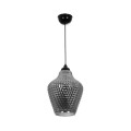 GLOBOSTAR® SKLO 206-0024 Μοντέρνο Κρεμαστό Φωτιστικό Οροφής με Ντουί 1 x E27 AC 220-240V IP20 - Μαύρο Φιμέ - Μ22 x Π22 x Υ31cm GLOBOSTAR® SKLO 206-0024 Μοντέρνο Κρεμαστό Φωτιστικό Οροφής με Ντουί 1 x E27 AC 220-240V IP20 - Μαύρο Φιμέ - Μ22 x Π22 x Υ31cm