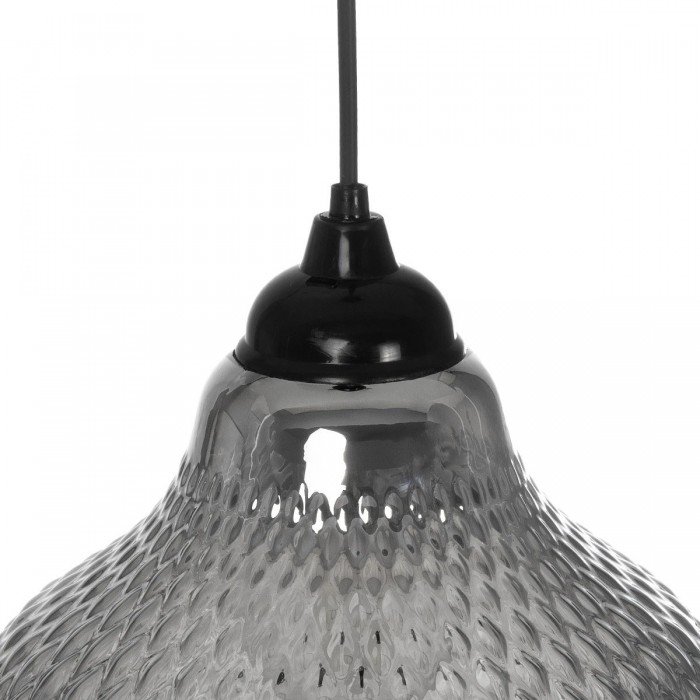 GLOBOSTAR® SKLO 206-0024 Μοντέρνο Κρεμαστό Φωτιστικό Οροφής με Ντουί 1 x E27 AC 220-240V IP20 - Μαύρο Φιμέ - Μ22 x Π22 x Υ31cm GLOBOSTAR® SKLO 206-0024 Μοντέρνο Κρεμαστό Φωτιστικό Οροφής με Ντουί 1 x E27 AC 220-240V IP20 - Μαύρο Φιμέ - Μ22 x Π22 x Υ31cm