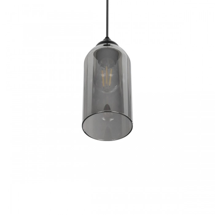 GLOBOSTAR® TUBE 206-0030 Μοντέρνο Κρεμαστό Φωτιστικό Οροφής με Ντουί 1 x E27 AC 220-240V IP20 - Μαύρο Φιμέ - Μ10 x Π10 x Υ24cm GLOBOSTAR® TUBE 206-0030 Μοντέρνο Κρεμαστό Φωτιστικό Οροφής με Ντουί 1 x E27 AC 220-240V IP20 - Μαύρο Φιμέ - Μ10 x Π10 x Υ24cm