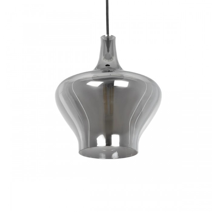 GLOBOSTAR® OVOCE 206-0032 Μοντέρνο Κρεμαστό Φωτιστικό Οροφής με Ντουί 1 x E27 AC 220-240V IP20 - Μαύρο Φιμέ - Μ20 x Π20 x Υ22cm GLOBOSTAR® OVOCE 206-0032 Μοντέρνο Κρεμαστό Φωτιστικό Οροφής με Ντουί 1 x E27 AC 220-240V IP20 - Μαύρο Φιμέ - Μ20 x Π20 x Υ22cm