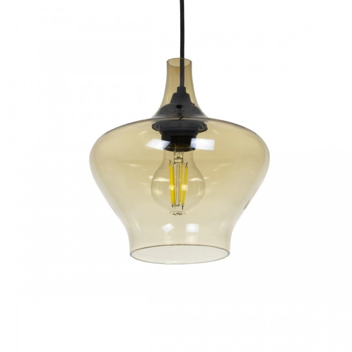 GLOBOSTAR® OVOCE 206-0033 Μοντέρνο Κρεμαστό Φωτιστικό Οροφής με Ντουί 1 x E27 AC 220-240V IP20 - Mελί - Μ20 x Π20 x Υ22cm GLOBOSTAR® OVOCE 206-0033 Μοντέρνο Κρεμαστό Φωτιστικό Οροφής με Ντουί 1 x E27 AC 220-240V IP20 - Mελί - Μ20 x Π20 x Υ22cm