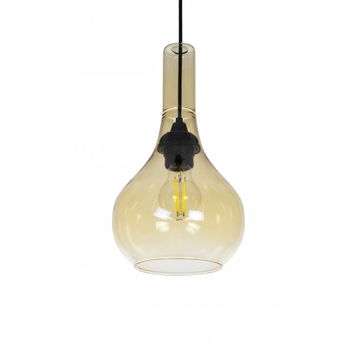 GLOBOSTAR® ΤΟΝΕ 206-0035 Μοντέρνο Κρεμαστό Φωτιστικό Οροφής με Ντουί 1 x E27 AC 220-240V IP20 - Mελί - Μ20 x Π20 x Υ36cm